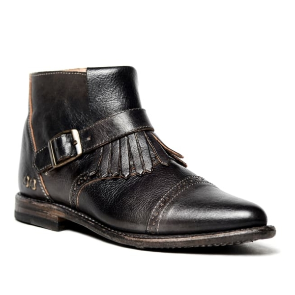 Bed Stu Black Dipper Ankle Booties - Picture 1 of 7